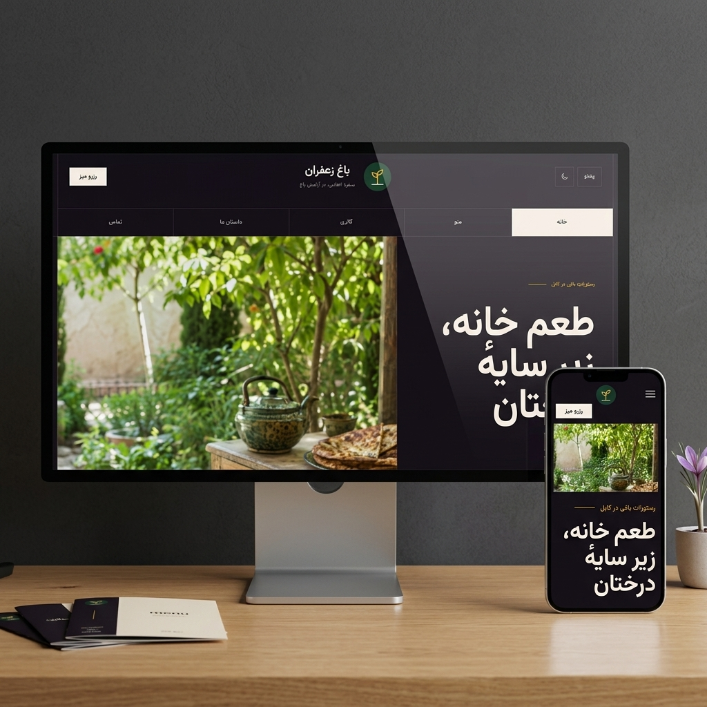 پیشنمایش رستورانت — طرح 3