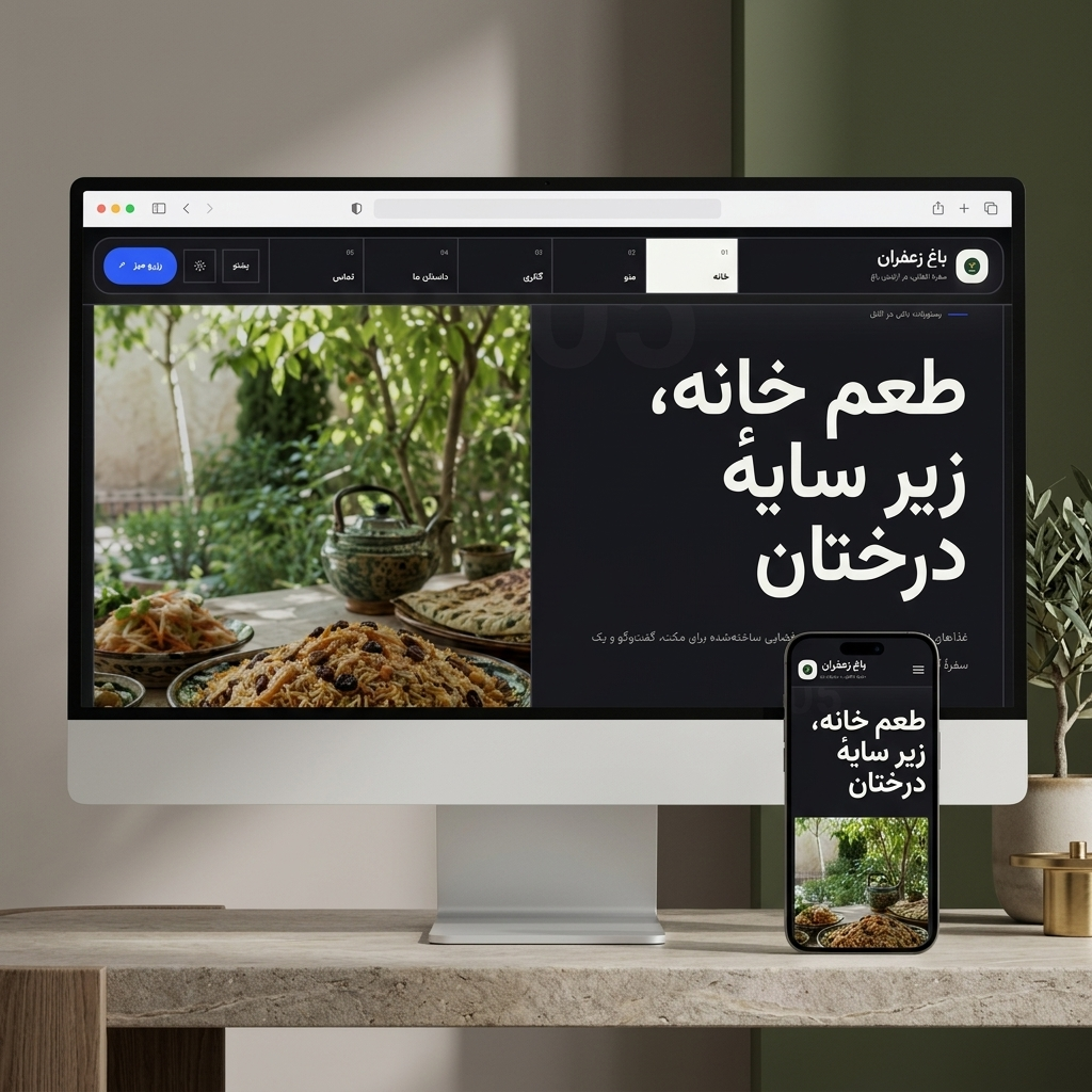 پیشنمایش رستورانت — طرح 5