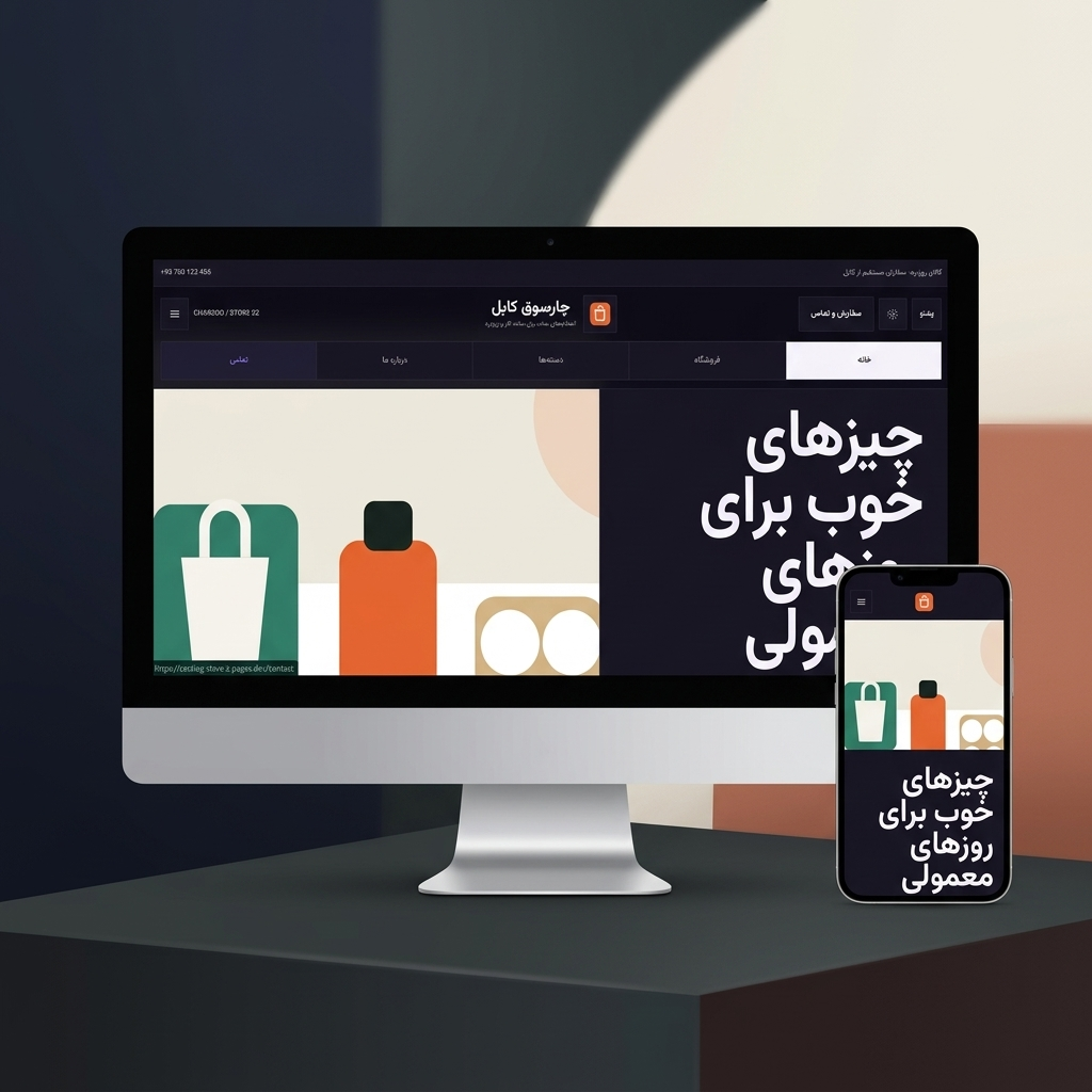 پیشنمایش فروشگاه آنلاین — طرح 2