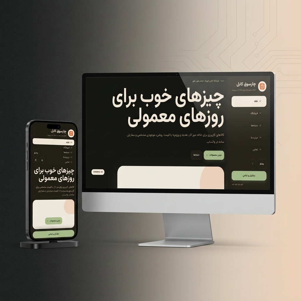 پیشنمایش فروشگاه آنلاین — طرح 5