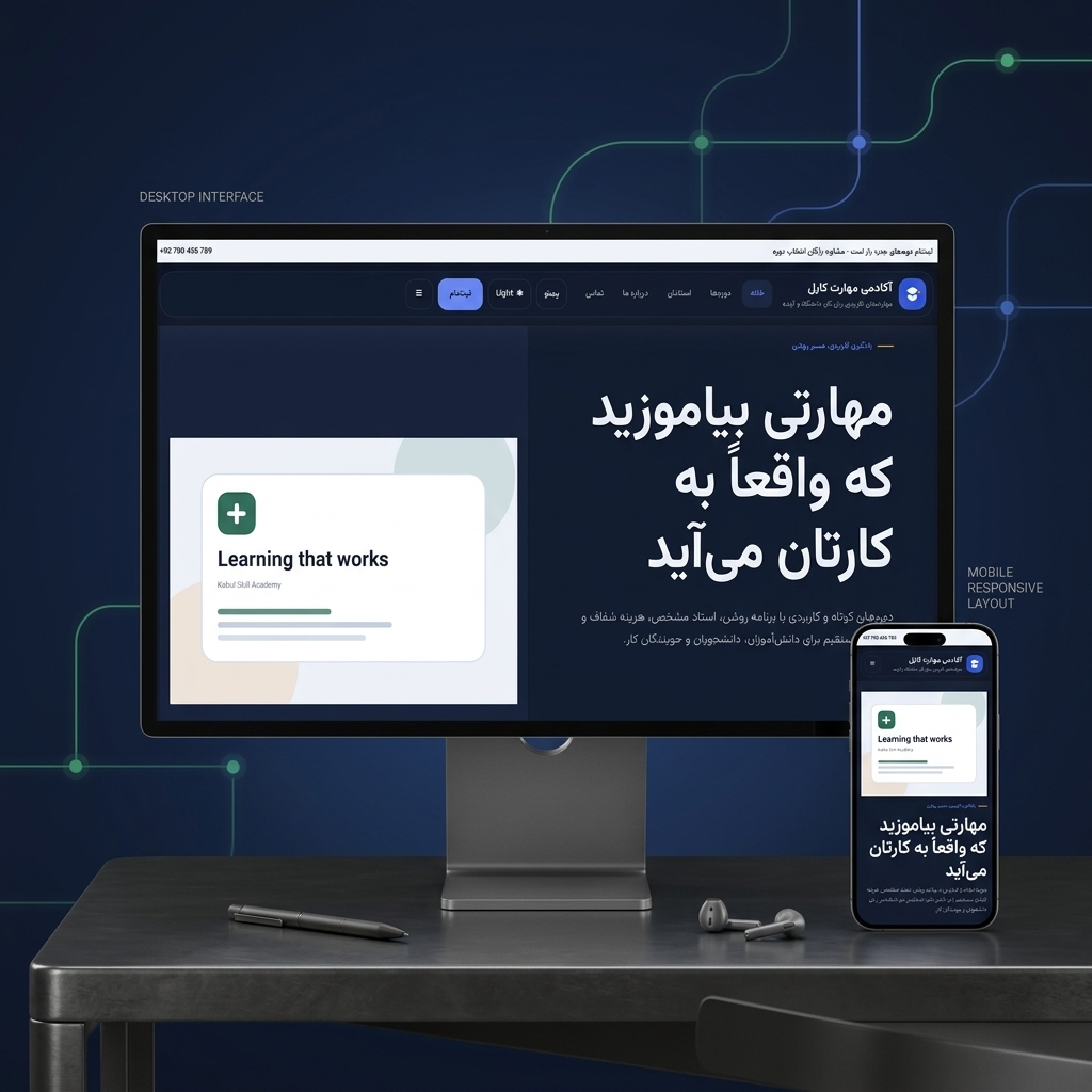 پیشنمایش مرکز آموزشی — طرح 1