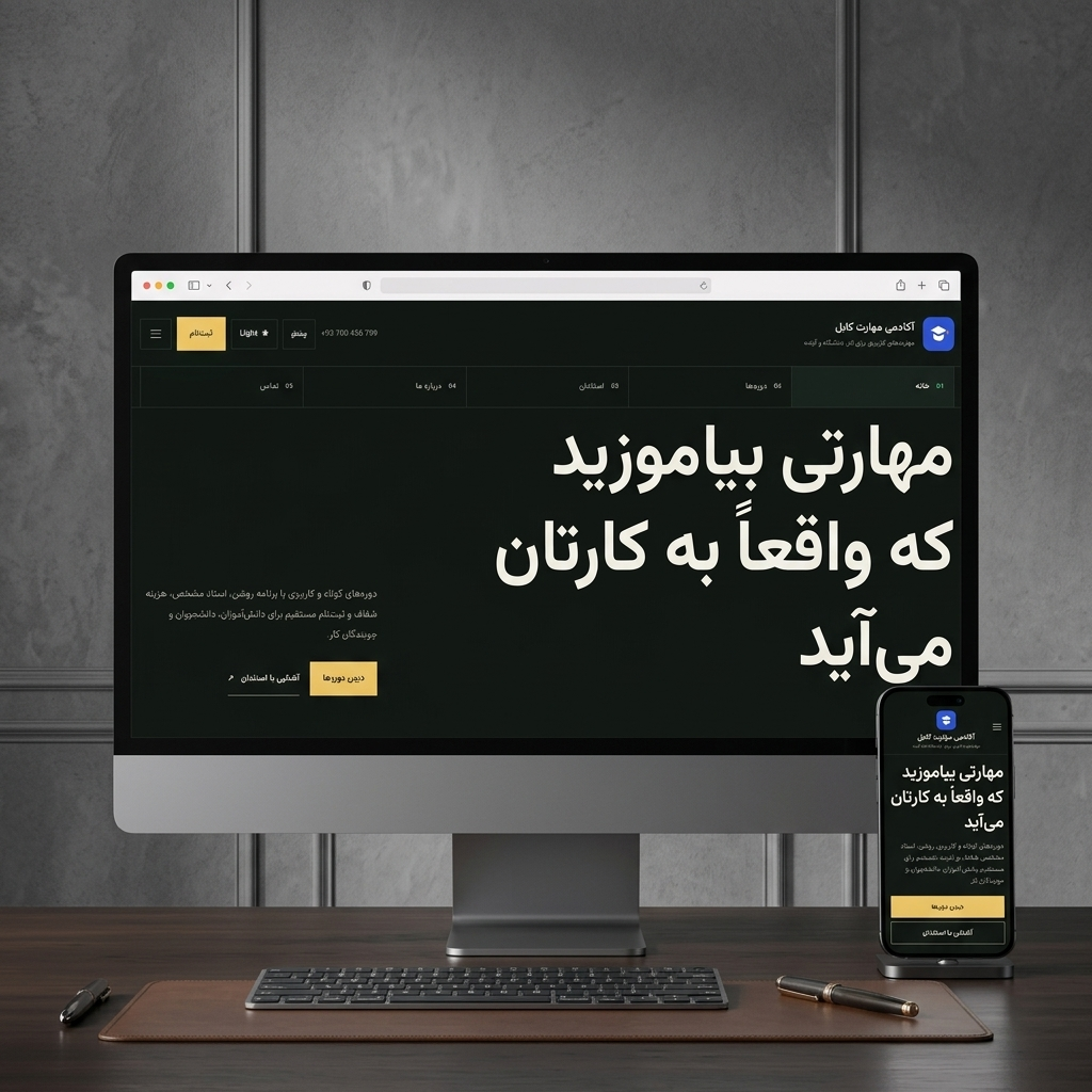 پیشنمایش مرکز آموزشی — طرح 2