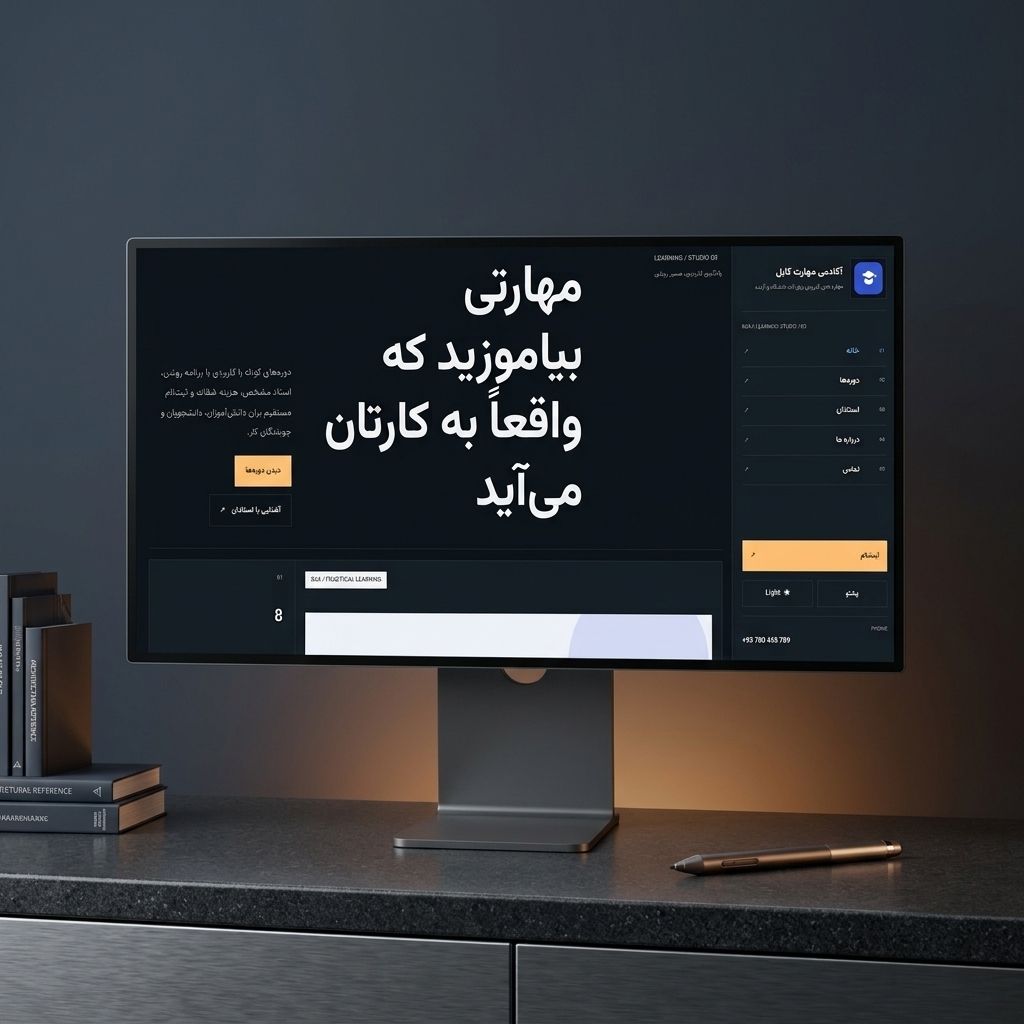 پیشنمایش مرکز آموزشی — طرح 3