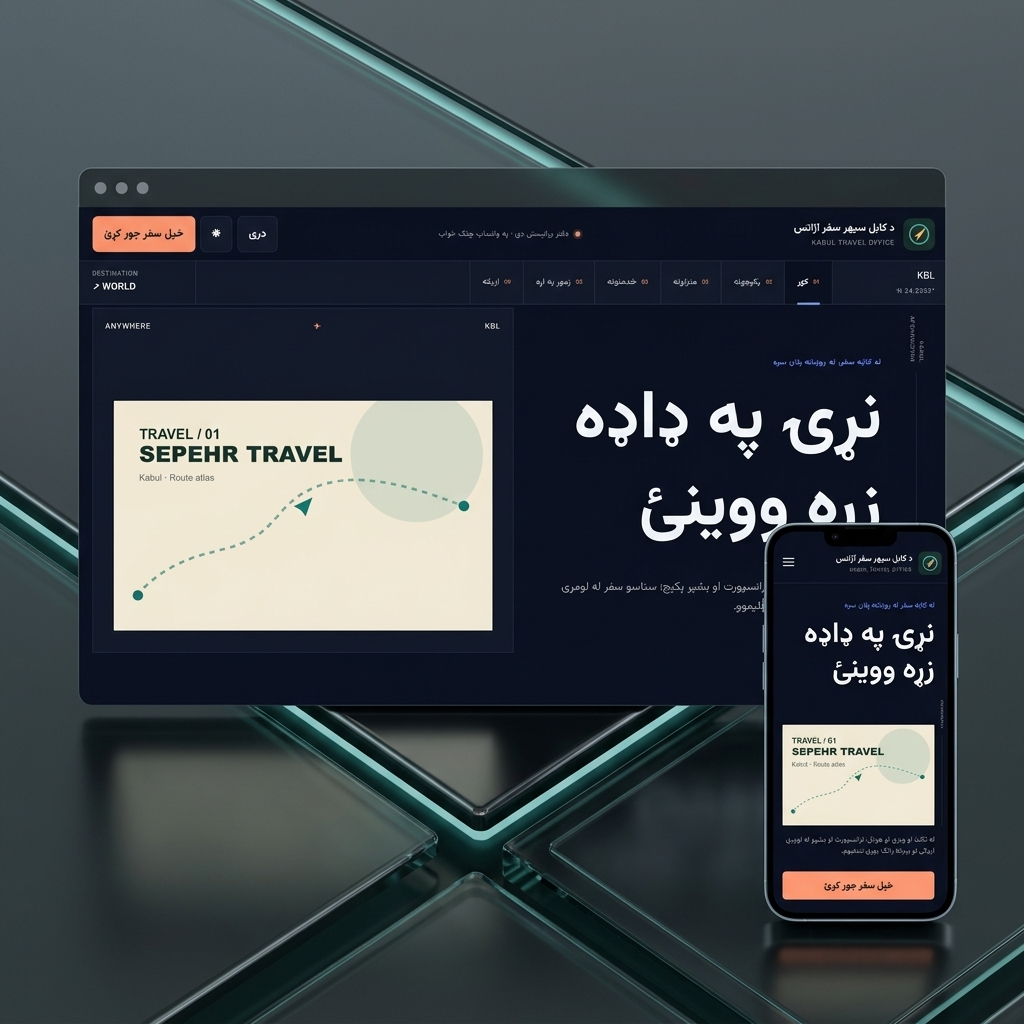 پیشنمایش آژانس مسافرتی — طرح 2