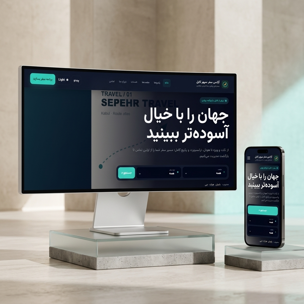 پیشنمایش آژانس مسافرتی — طرح 4